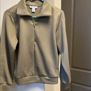 Athleta Sage Green Half-Zip Pullover